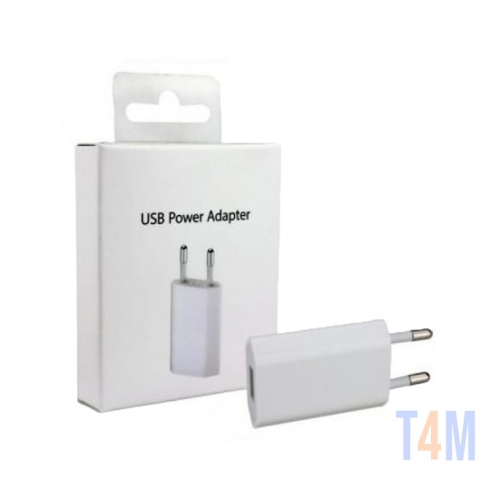 Adaptador de Power USB para iPhone e Android 5W Branco
